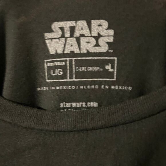 Star Wars X-Wing Fighter Death Star Space Battle Graphic T-Shirt Black - Large - Picture 2 of 2